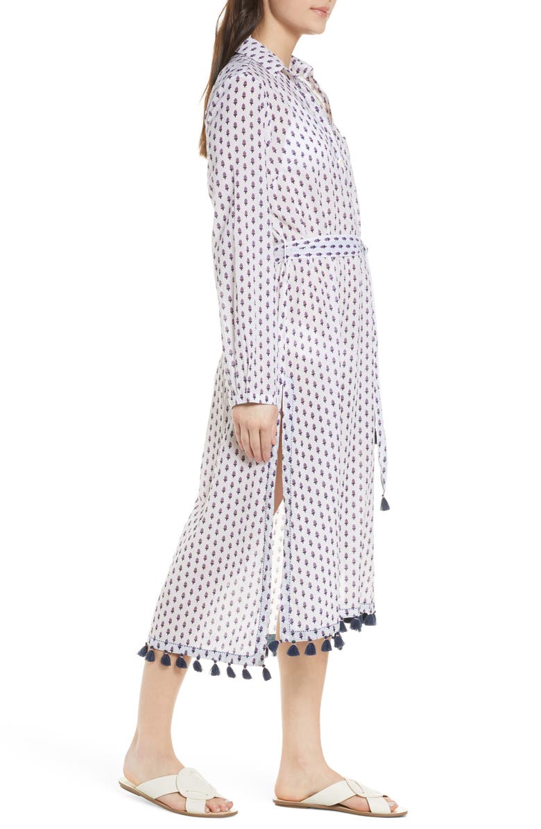 Roller Rabbit Pema Denae Kurta Cover-Up Shirtdress, Alternate, color,