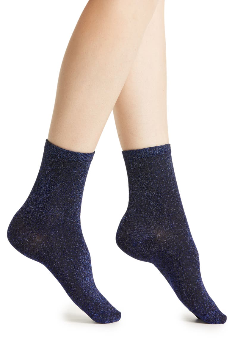 Glitterati Socks, Main, color, SAPPHIRE