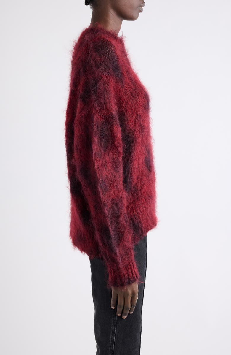 Isabel Marant Myriam Kid Mohair & Wool Sweater, Alternate, color, Deep Red