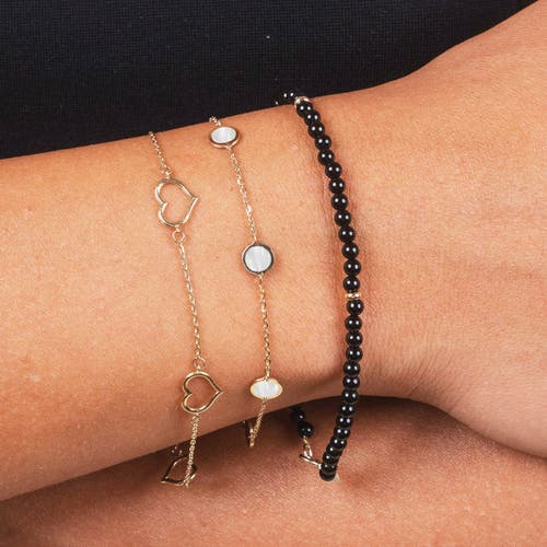 The Lovery Fine Jewelry Mother Of Pearl Bubble Chain Bracelet In Silver