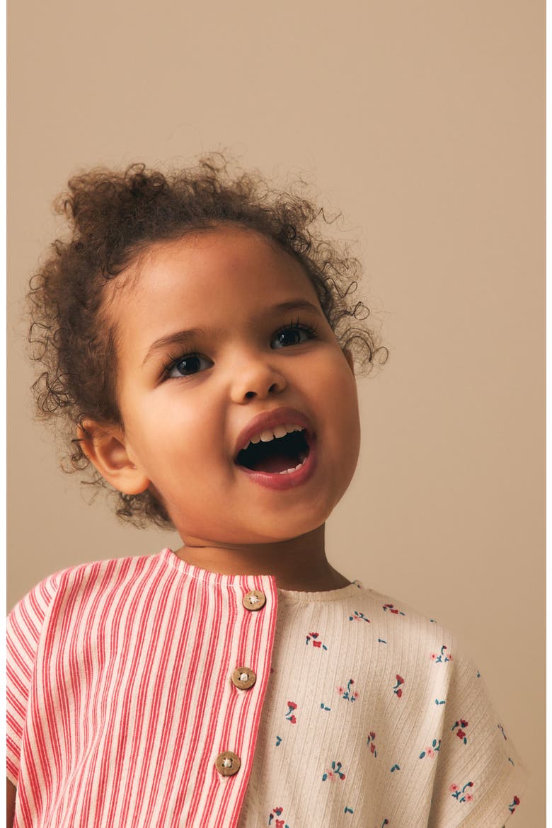 Kids' Embroidered Patchwork Dress, Alternate, color, CREAM