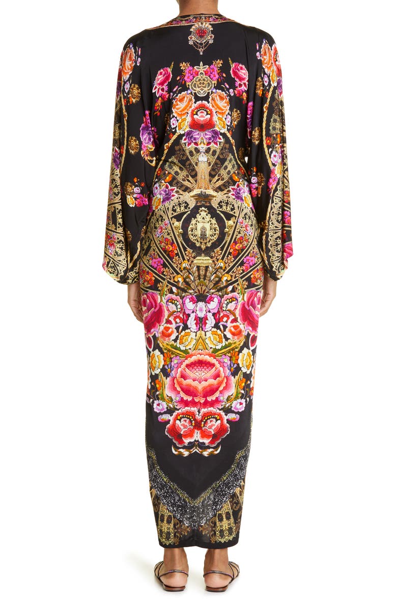 Camilla Dance with Duende Floral Print Long Sleeve Maxi Dress, Alternate, color, 
