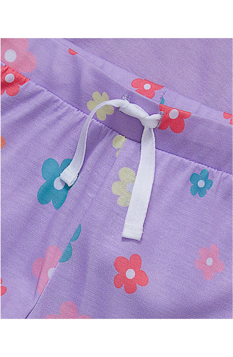 Lands' End Girls Short Sleeve Tee and Shorts Pajama Set, Alternate, color, Verbena Floral