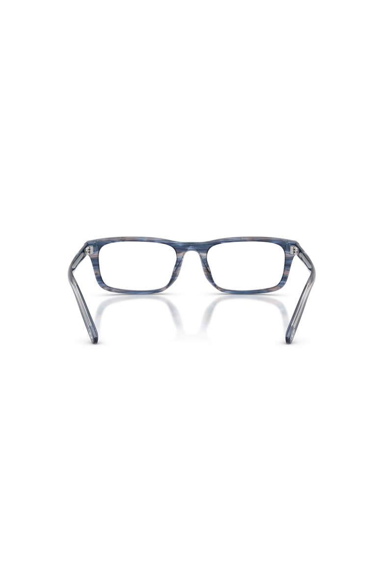 52mm Rectangle optical glasses, Alternate, color, Blue