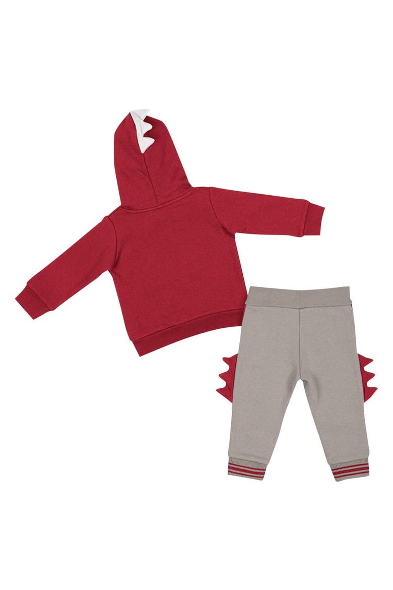 Infant Colosseum  Crimson/Gray Alabama Crimson Tide Dino Pullover Hoodie and Pants Set, Alternate, color, Crimson