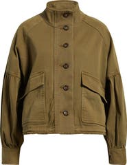 Treasure & Bond Blouson Twill Utility Jacket