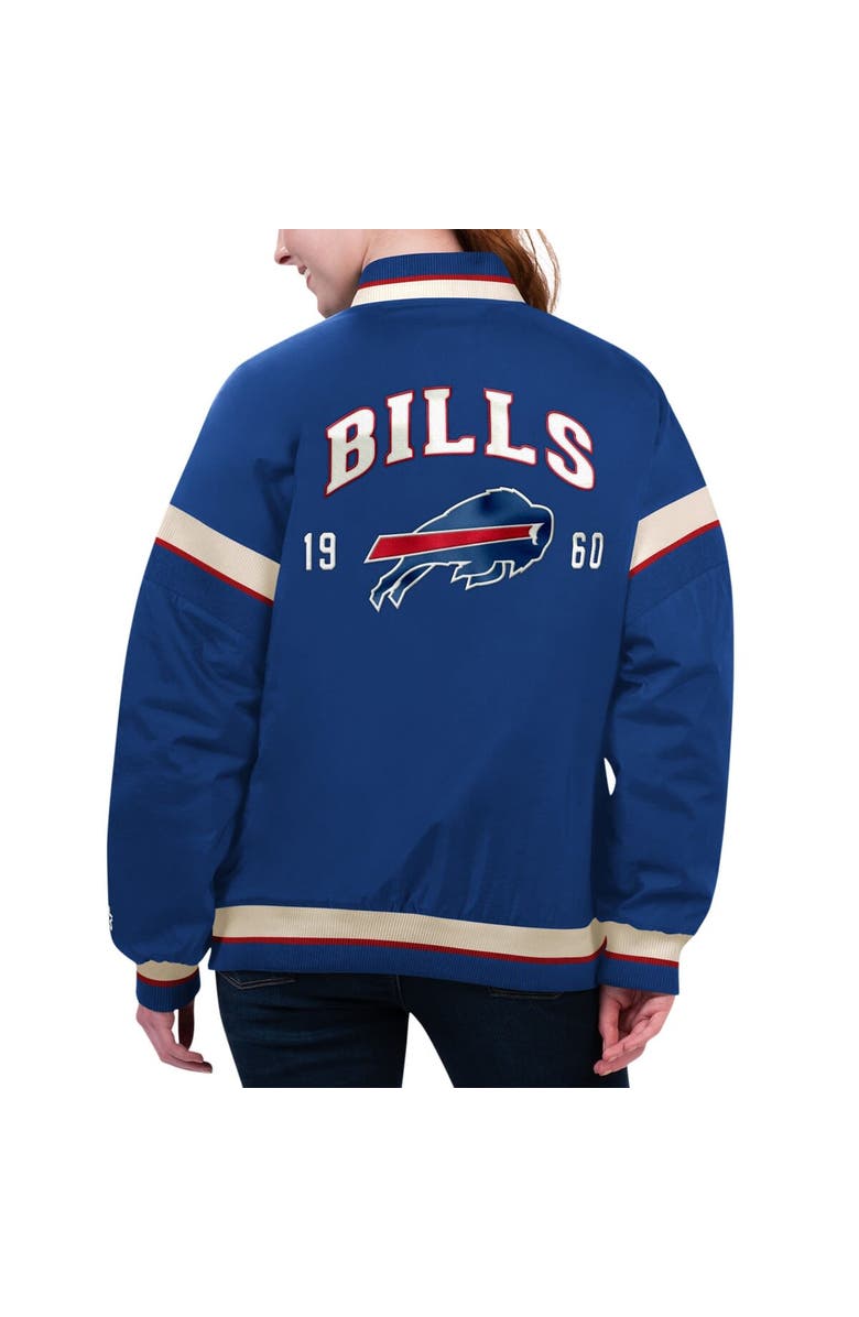 STARTER Women's Starter Royal Buffalo Bills Tournament Full-Snap Varsity Jacket, Alternate, color, 