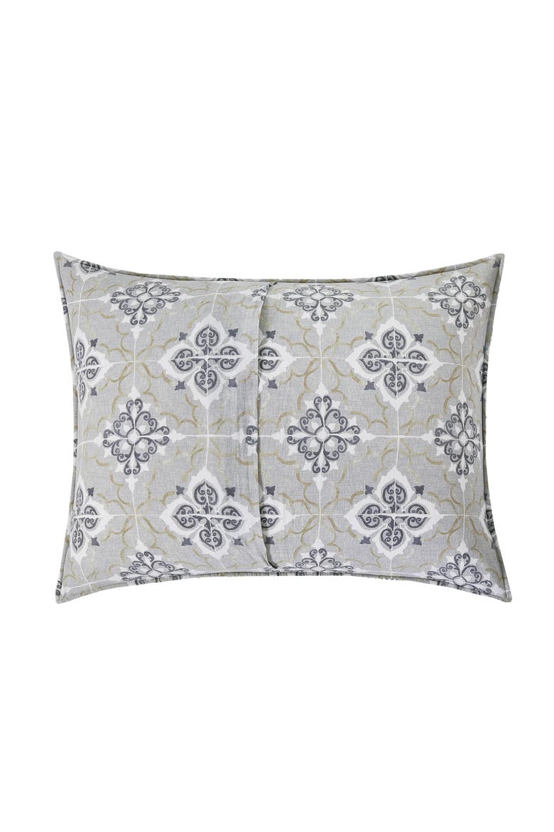 Booker Medallion Bedding Quilt Set, Alternate, color, Gray