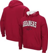 COLOSSEUM Men's Colosseum Cardinal Arkansas Razorbacks Arch & Logo 3.0 Pullover Hoodie
