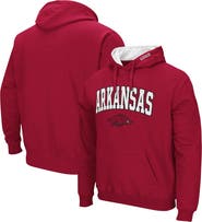 COLOSSEUM Men's Colosseum Cardinal Arkansas Razorbacks Arch & Logo 3.0 Pullover Hoodie