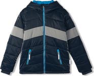 Hatley Kids' Shark Colorblock Quilted Jacket