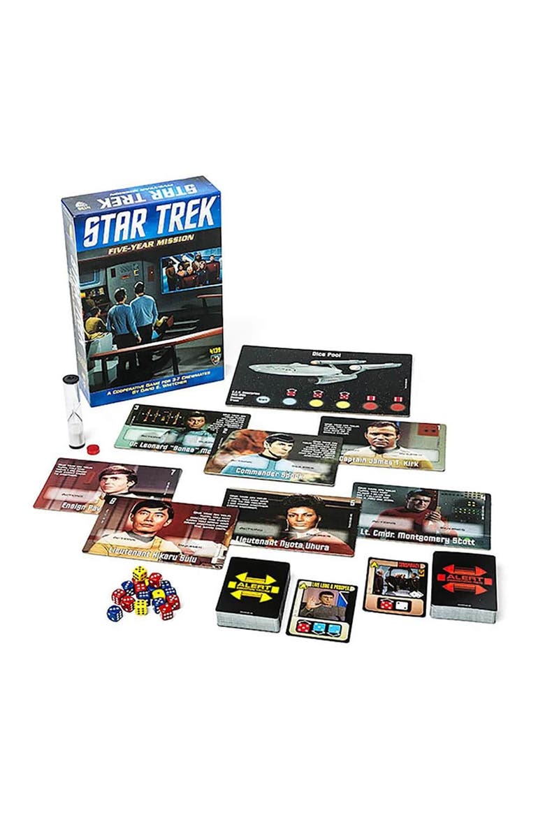 Star Trek Five Year Mission Board Game, Kids & Adults, Alternate, color, Multicolored