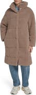 Levi's Quilted Fleece Long Teddy Coat