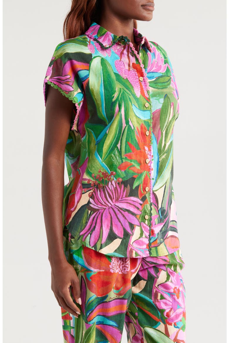 Jardin de Reve Cover-Up Shirt, Alternate, color, JARDIN DE REVE MULTI