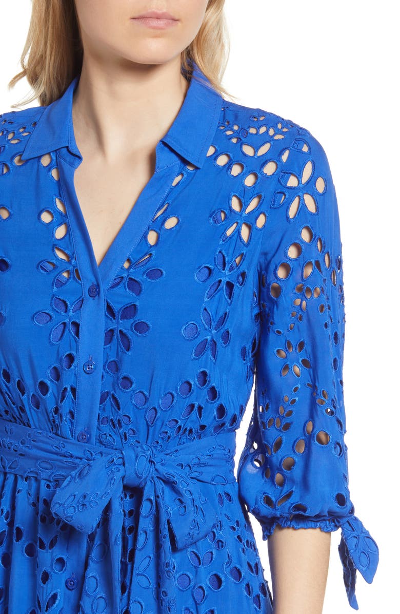 Lilly Pulitzer Amrita Tie Waist Long Sleeve Midi Dress | Nordstrom
