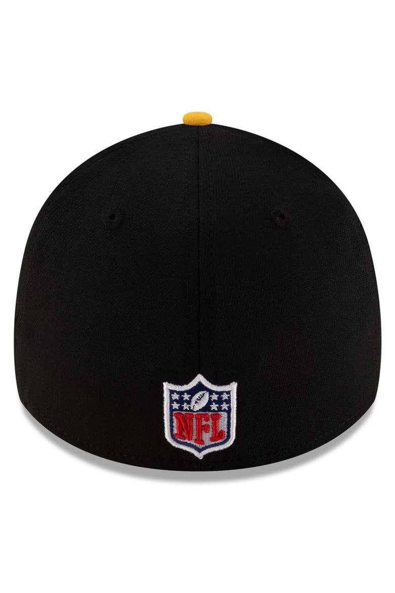 Men's New Era  Black/Gold Pittsburgh Steelers 2025 NFL Draft 39THIRTY Flex Hat, Alternate, color, Black