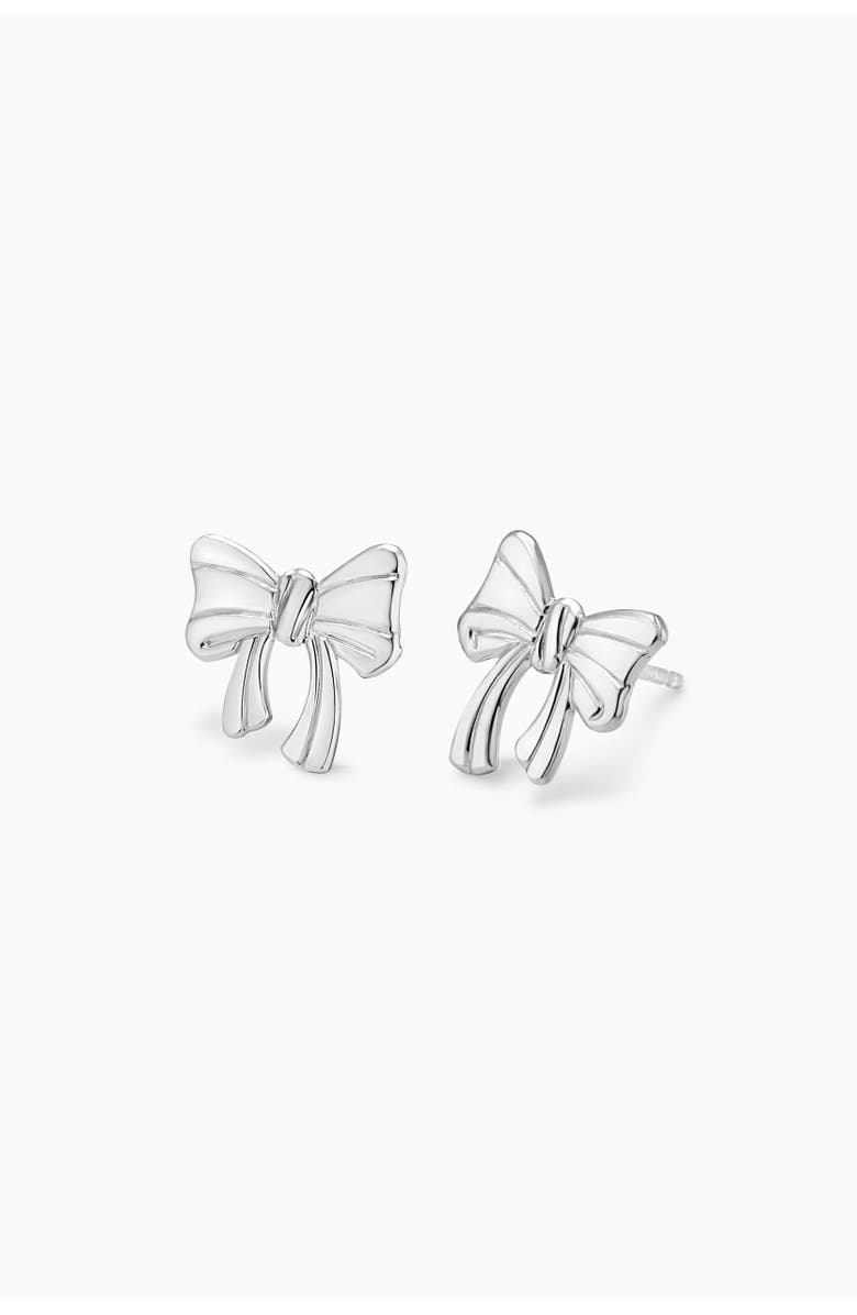 Oradina In The Present Studs in Sterling Silver, Alternate, color, Silver