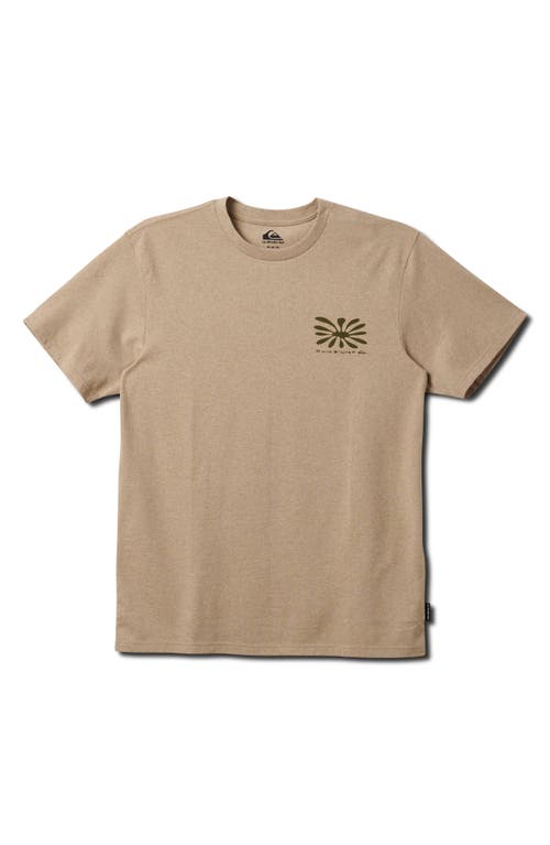 Quiksilver Free Bird Modern Graphic T-shirt In Twill Heather