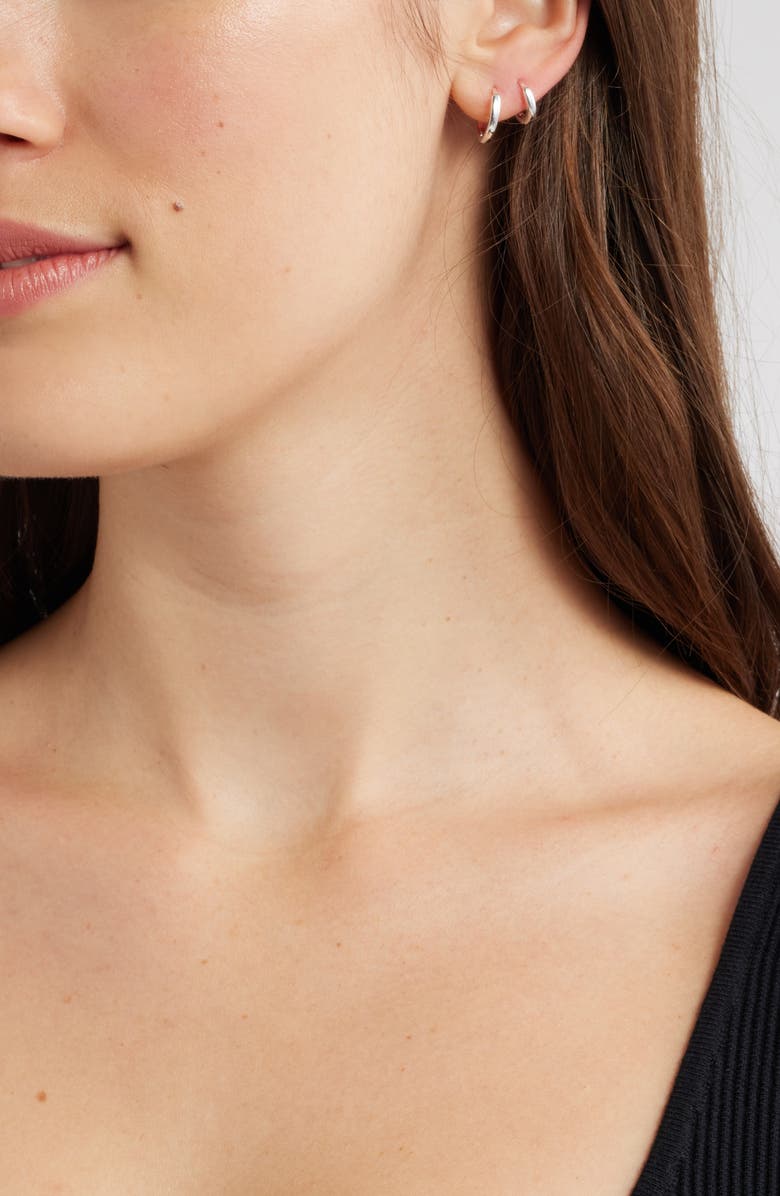 Nordstrom Skinny Huggie Hoop Earrings, Alternate, color,