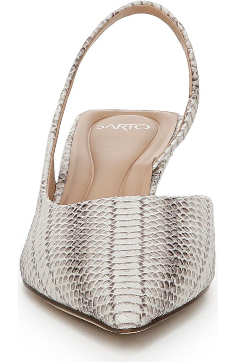 SARTO by Franco Sarto Devin Kitten Heel Slingback Pump, Alternate, color, Grey