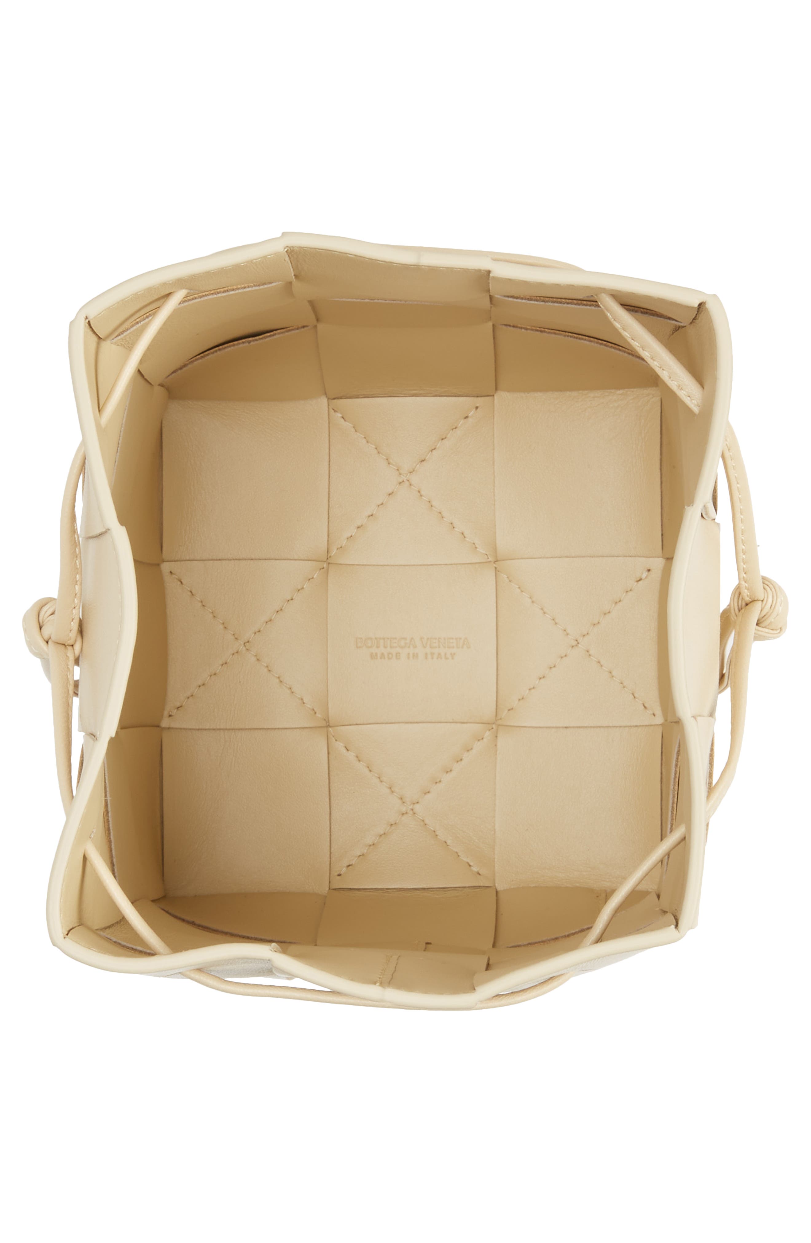 Mini Cassette Drawstring Bucket Bag, Alternate, color, PORRIDGE GOLD