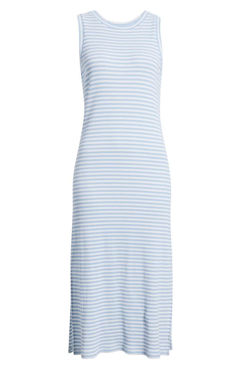 Rails Stripe Rib Midi Tank Dress, Alternate, color, Chambray Blue Stripe