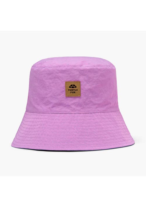 Turtle Fur Dune Reversible Bucket Hat In Purple