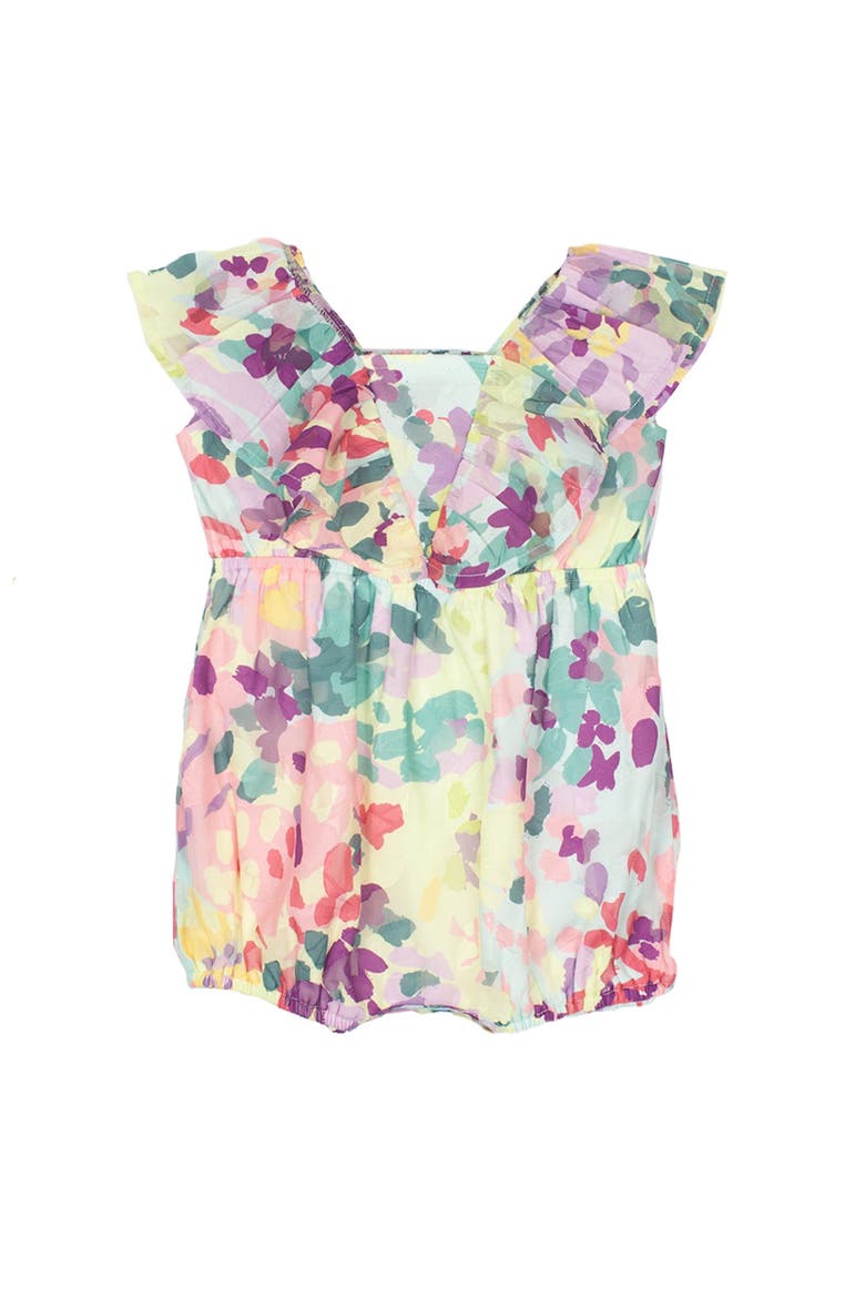 Watercolor Baby Romper, Main, color, Pink