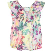 Isobella & Chloe Watercolor Baby Romper