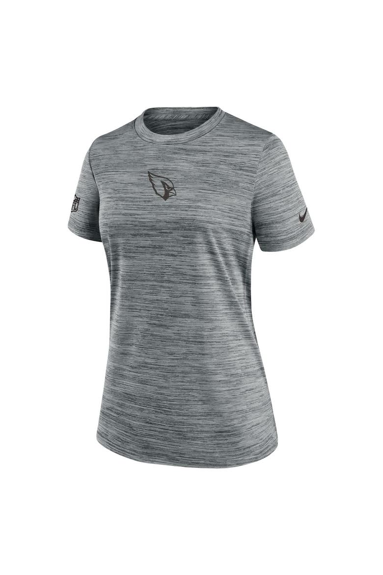 Women's Nike Gray Arizona Cardinals Sideline Velocity Performance T-Shirt, Alternate, color, Gray