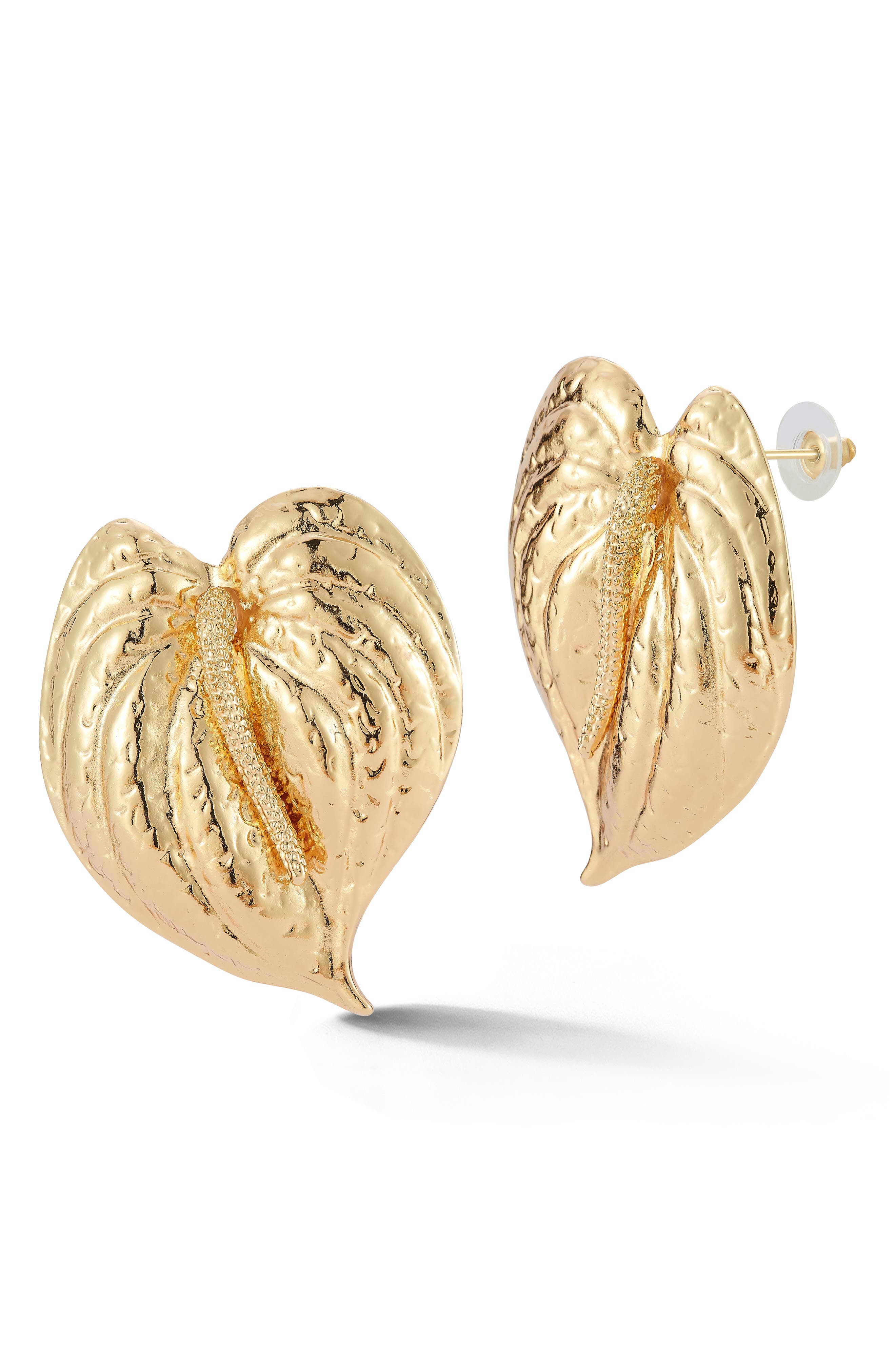 Statement Leaf Stud Earrings