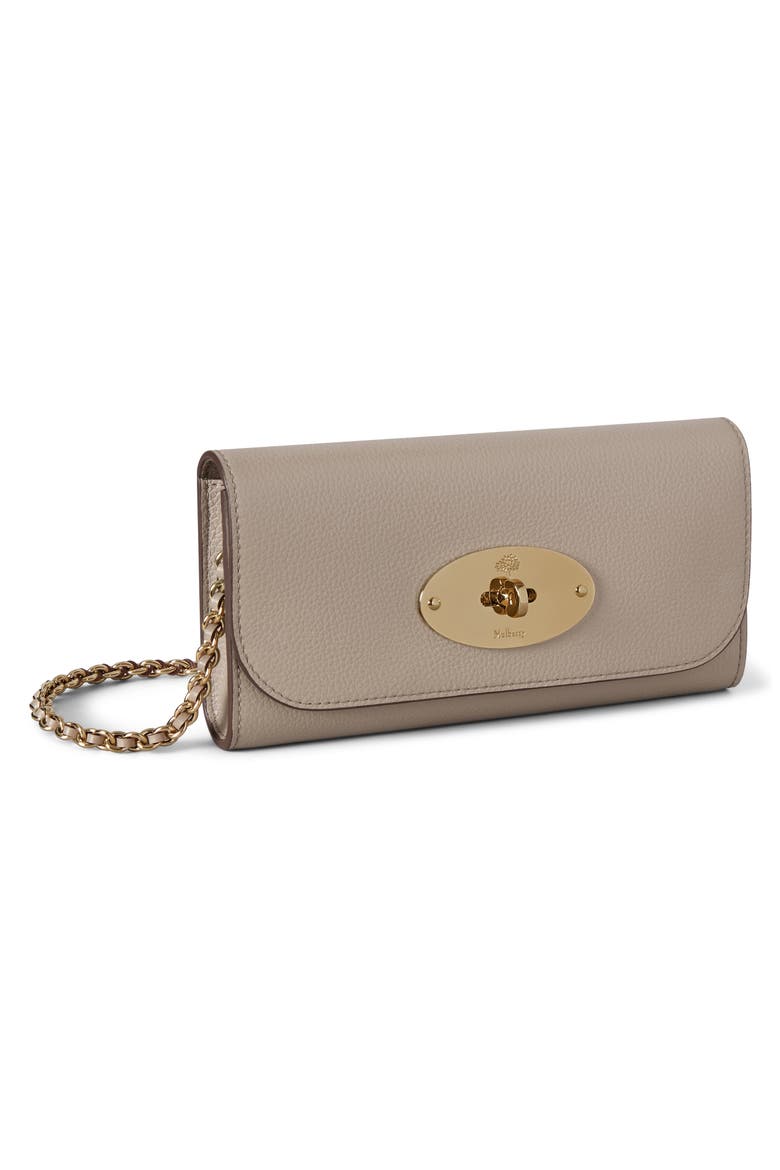 Lily Leather Wallet on a Chain, Alternate, color, CASHMERE TAUPE
