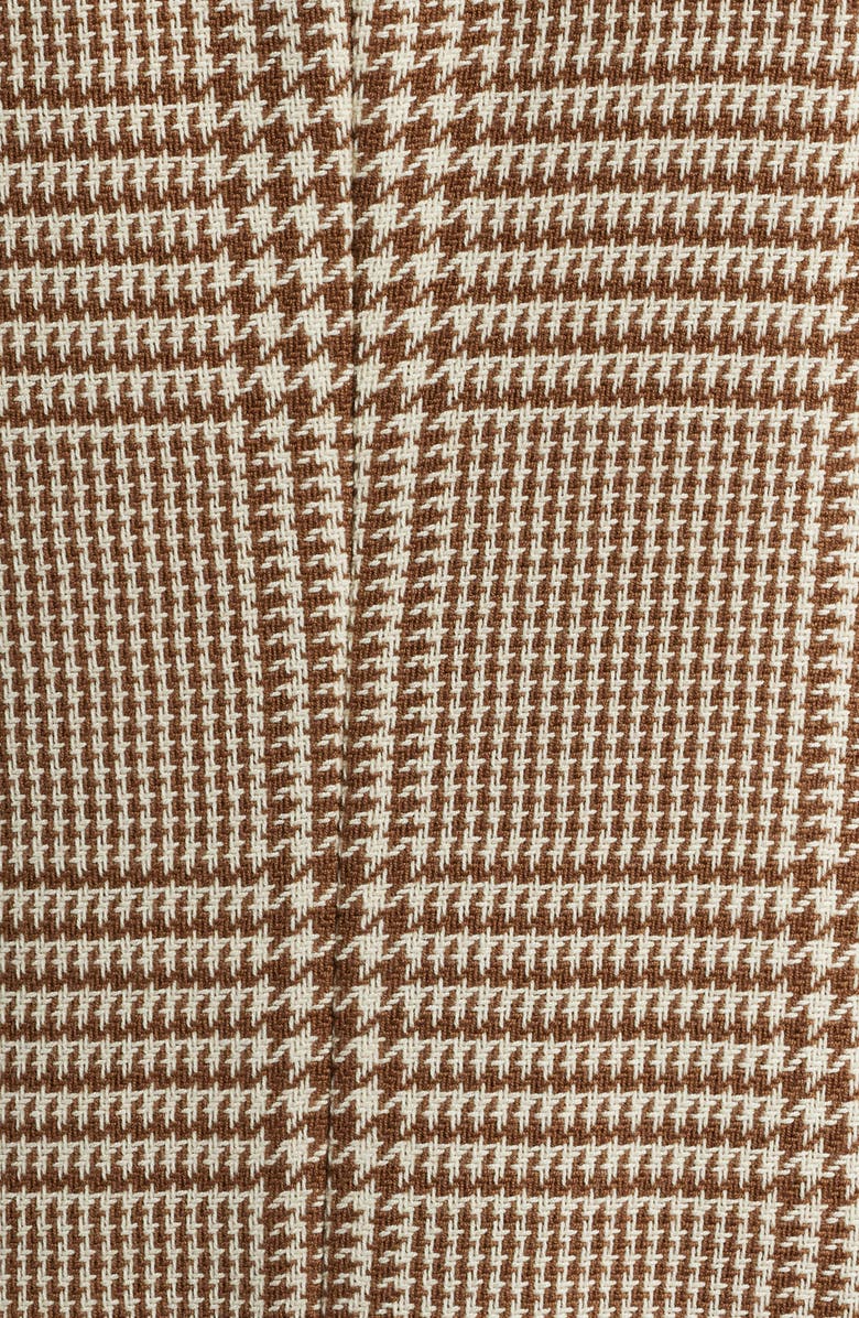 BOSS Heston Slim Fit Glen Plaid Wool Sport Coat, Alternate, color, Med Brown