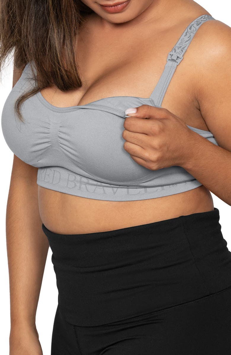 Kindred Bravely Simply Sublime Seamless Nursing Bra, Alternate, color, Grey