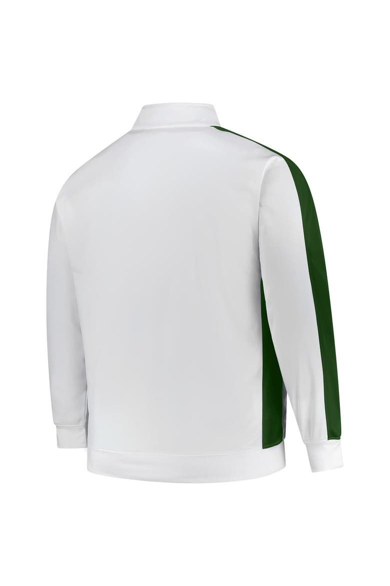 Men's Fanatics White Green Bay Packers Big & Tall Tricot Full-Zip Track Jacket, Alternate, color, White