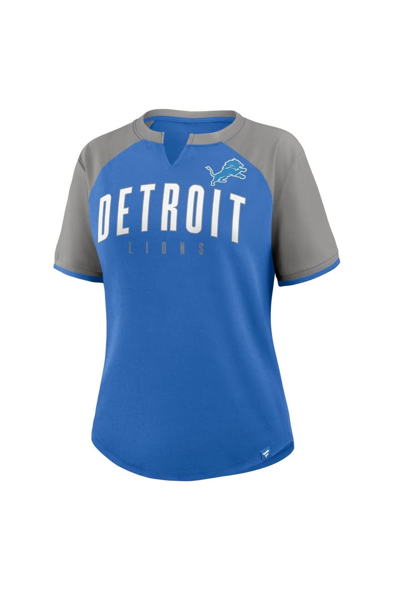 Women's Fanatics Blue/Silver Detroit Lions Height Advantage T-Shirt, Alternate, color, Blue