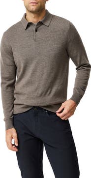 Rodd & Gunn Way Spur Extrafine Merino Wool Polo Sweater