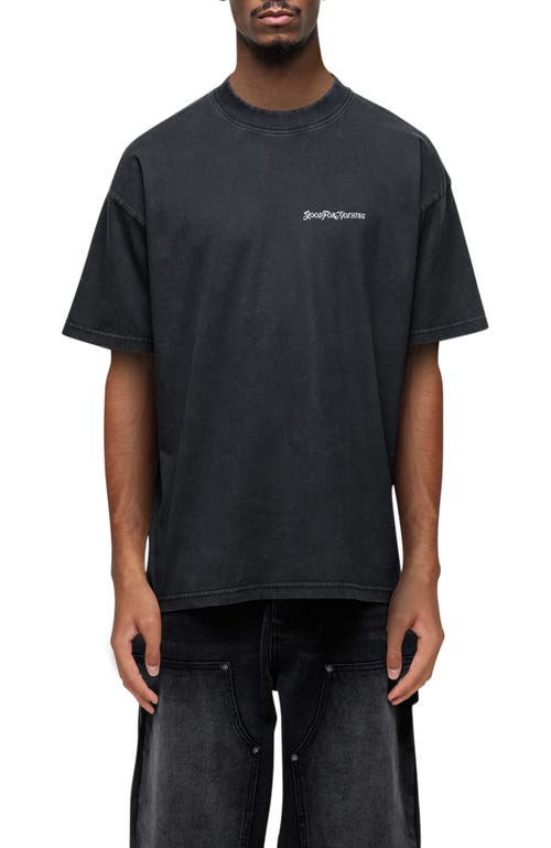 Good For Nothing Vintage Wash Relaxed T-shirt In Gray