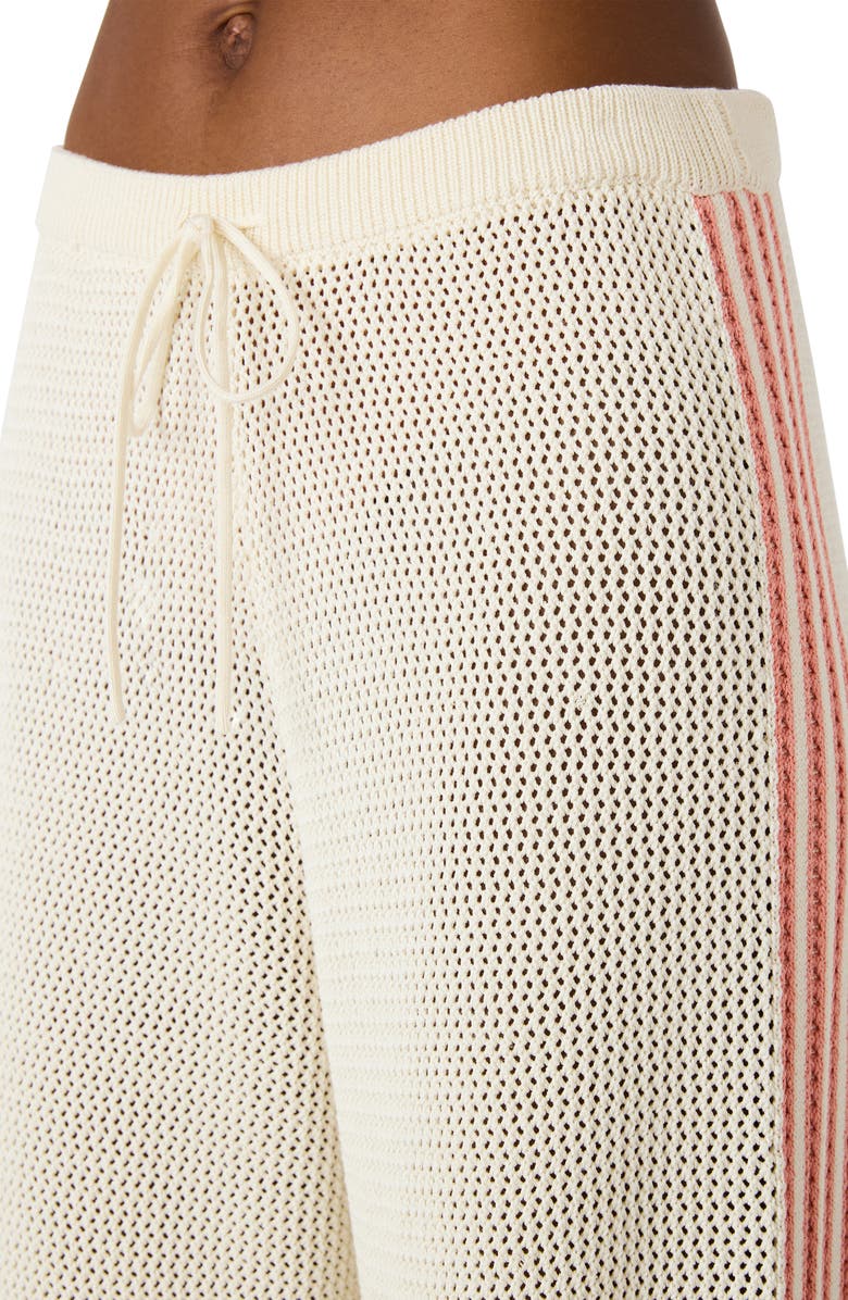 Steve Madden Paisley Open Stitch Wide Leg Pants, Alternate, color, Antique