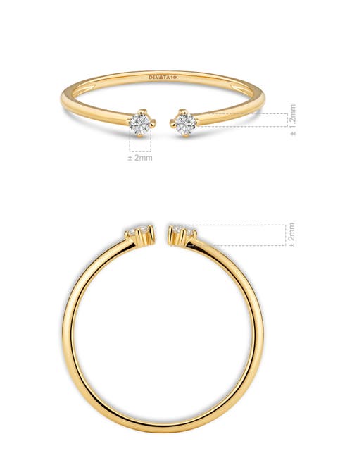 Devata Open Ring In Yellow Gold