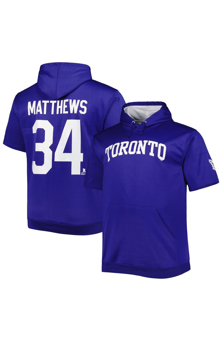 FANATICS Men's Fanatics Branded Auston Matthews Blue Toronto Maple Leafs Big & Tall Name & Number Pullover Hoodie, Main, color, Blue
