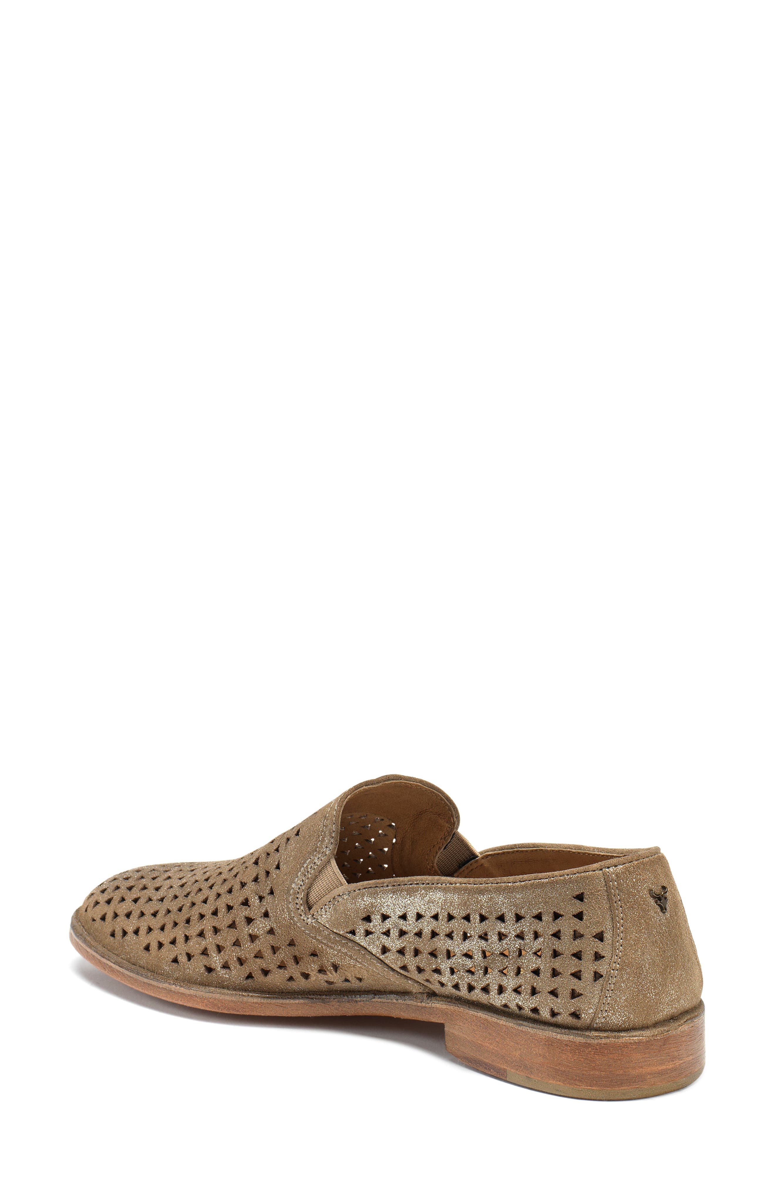 Ali Perforated Loafer, Alternate, color, TAUPE SUEDE