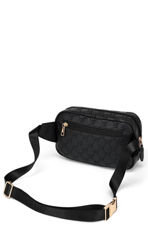 Elle Compass 1.6l Vegan Leather Monogram Sling In Black