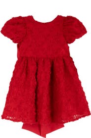Rare Editions Kids' Soutache Puff Sleeve Dress