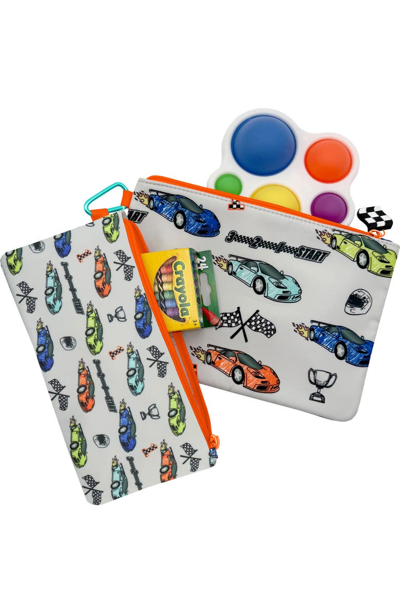 MYTAGALONGS Kids' Mini 2-Pack Organizing Pouches, Alternate, color, Grey