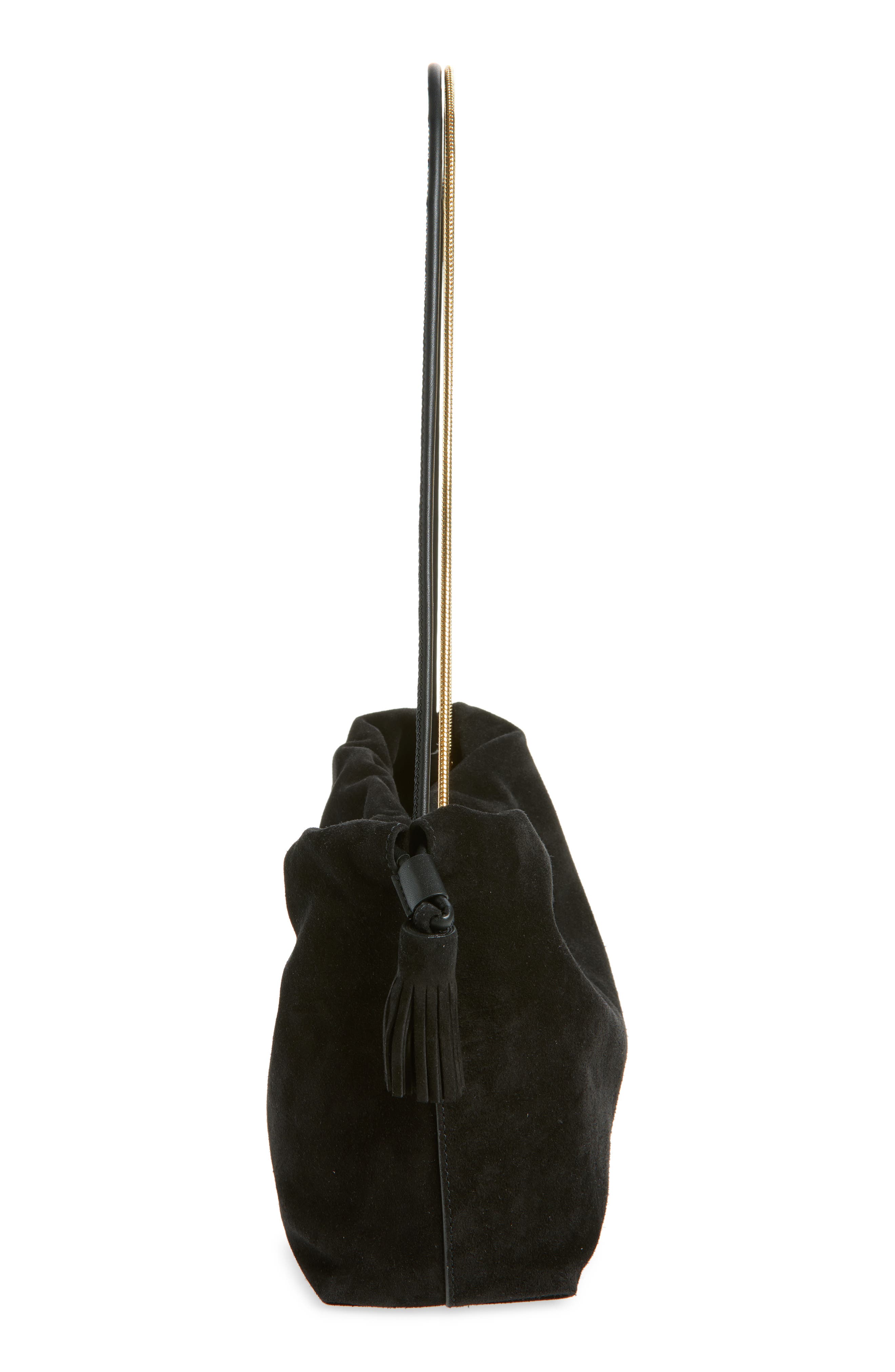 Veronica Beard Stash Suede Shoulder Bag, Alternate, color, 