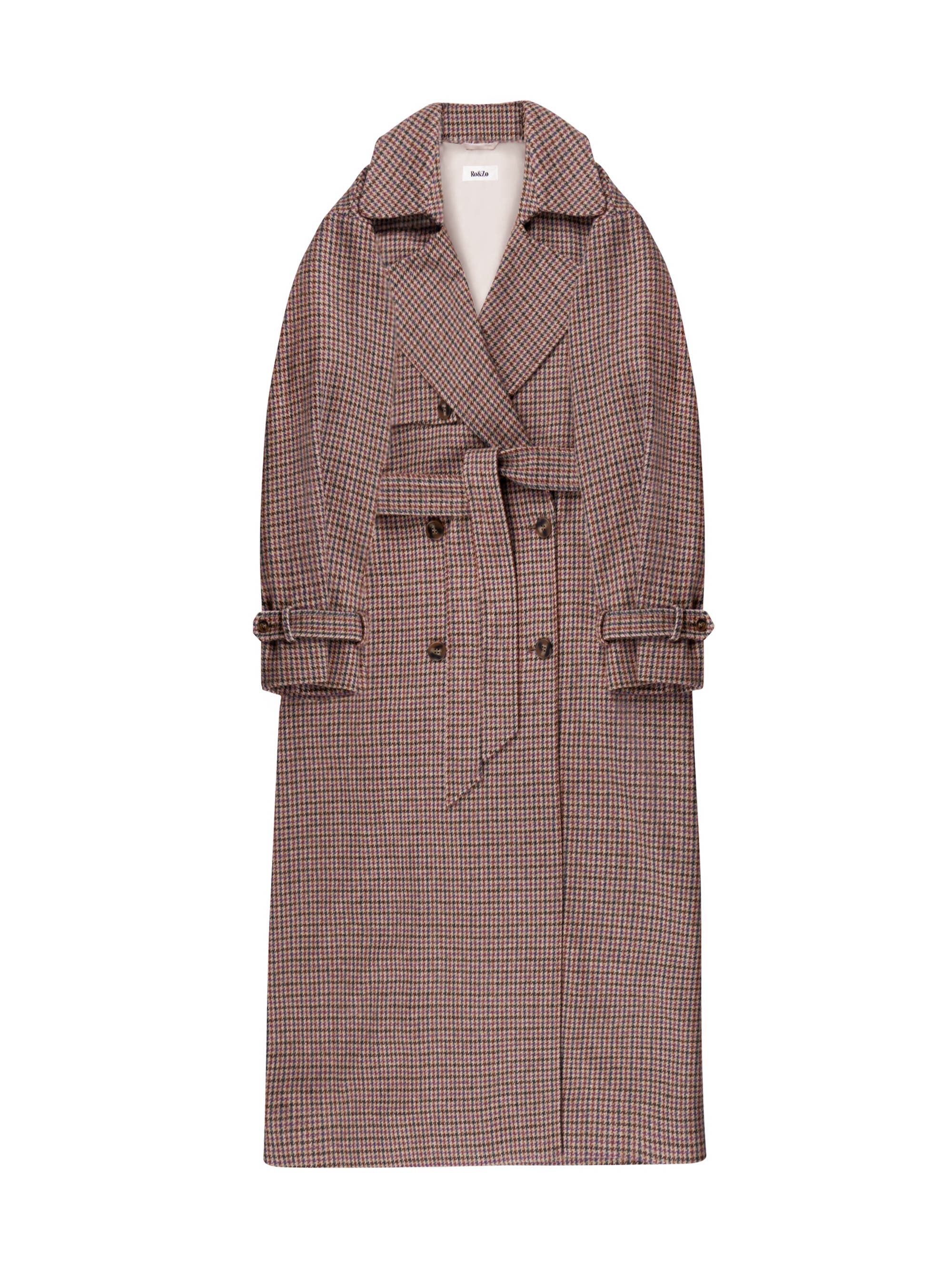 Multi Check Trench Belted Coat - image 2