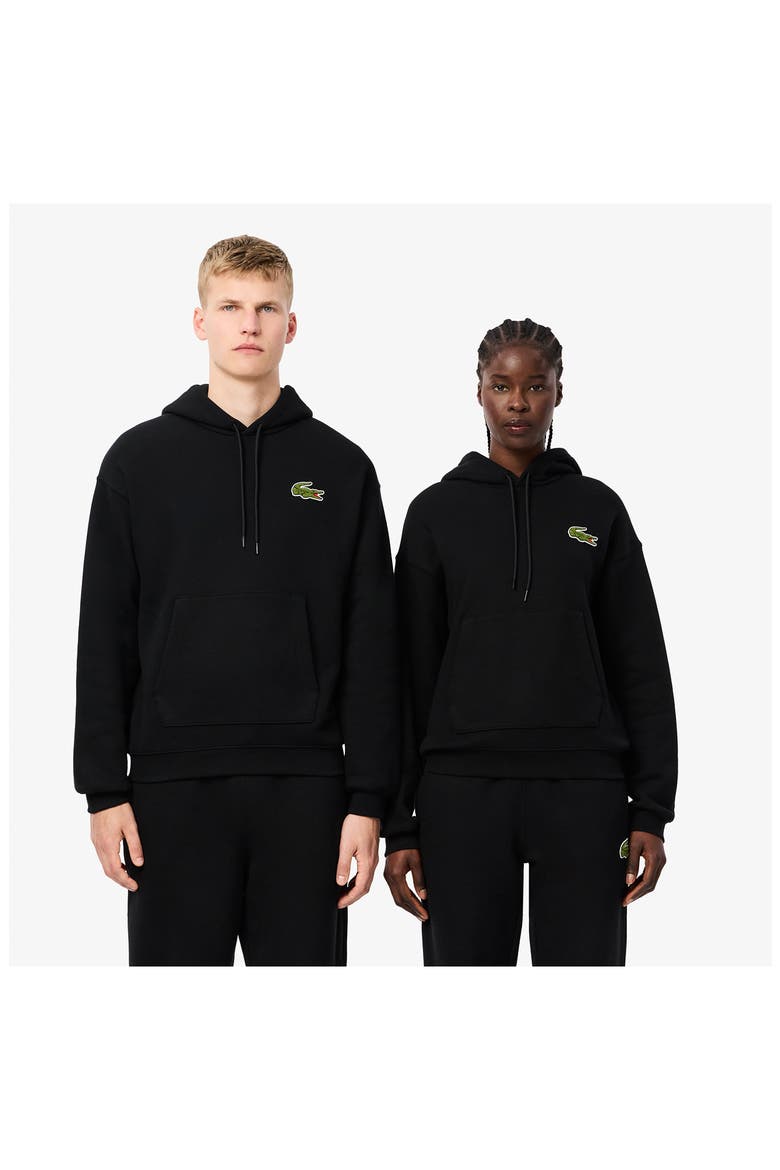 Loose Fit Cotton French Terry Hoodie, Alternate, color, 031 BLACK