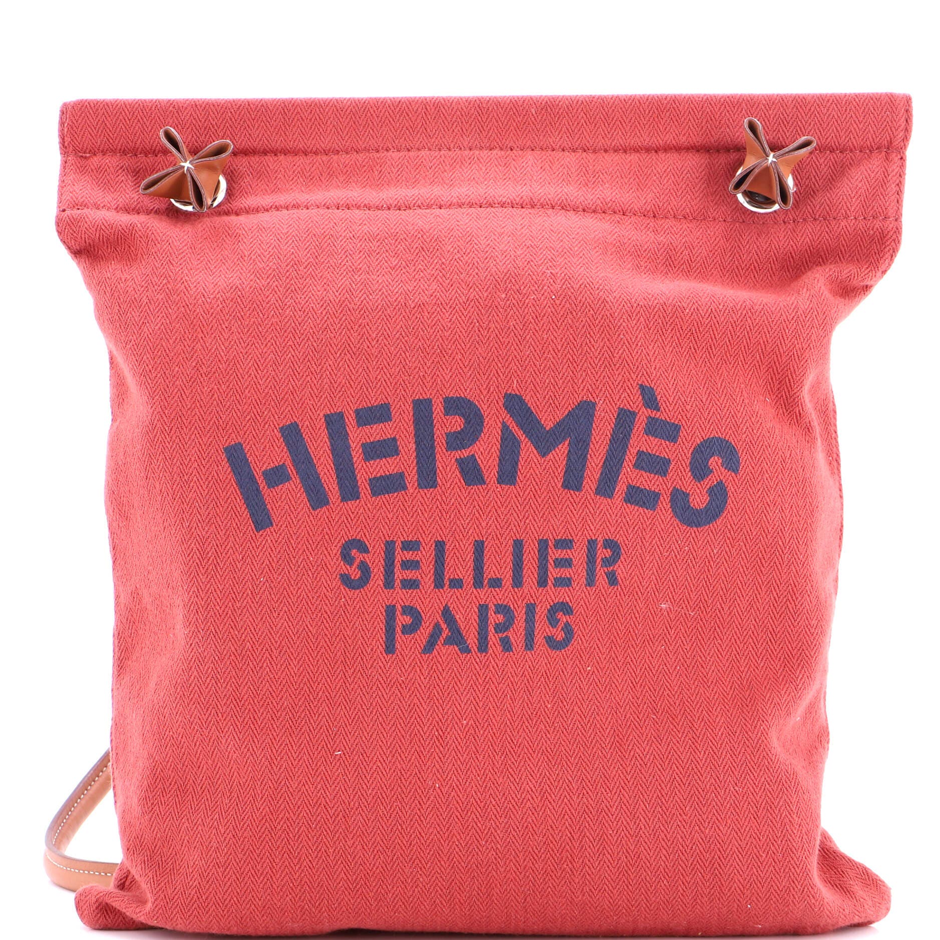 Pre-Owned Hermes Aline Bag Toile MM, Main, color, 
