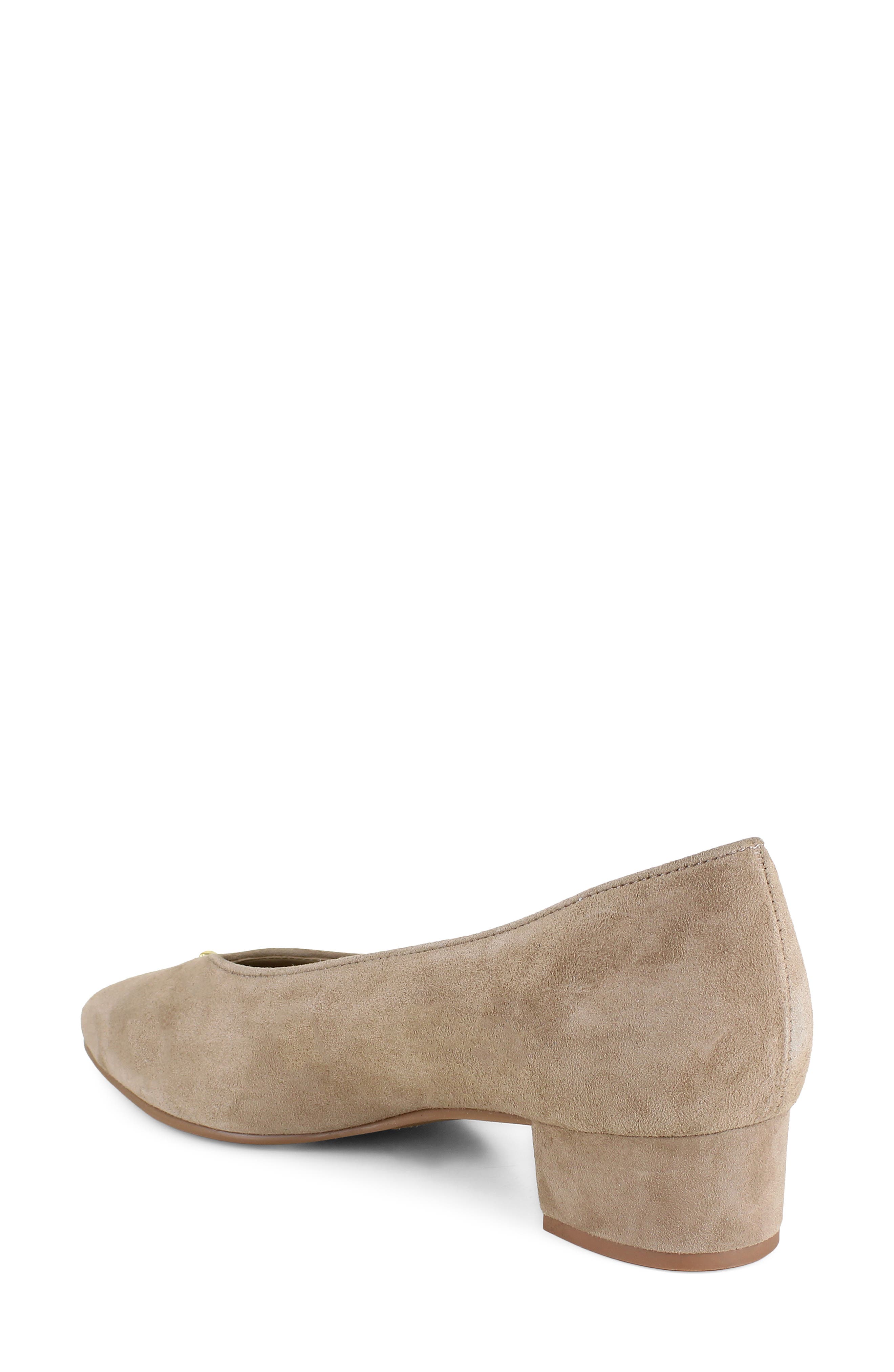 Munro Hannah Block Heel Pump, Alternate, color, Tan Suede